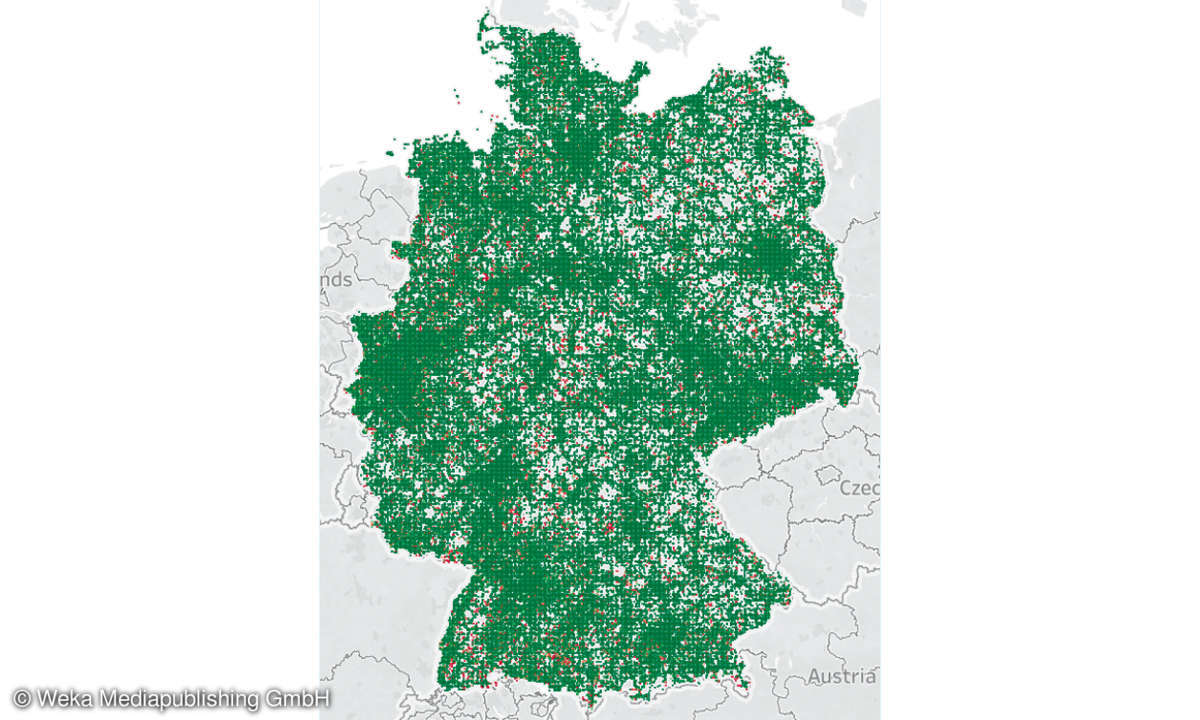 Mobilfunk Discounter Benchmark 20221: Breitbandversorgung Vodafone