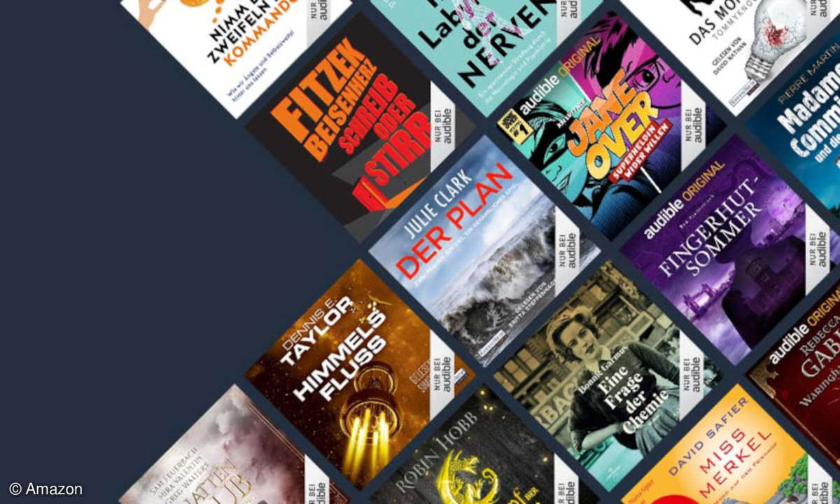 Prime Day 2022: Den Hörbuch-Dienst Audible bietet Amazon für kurze Zeit vergünstigt an.