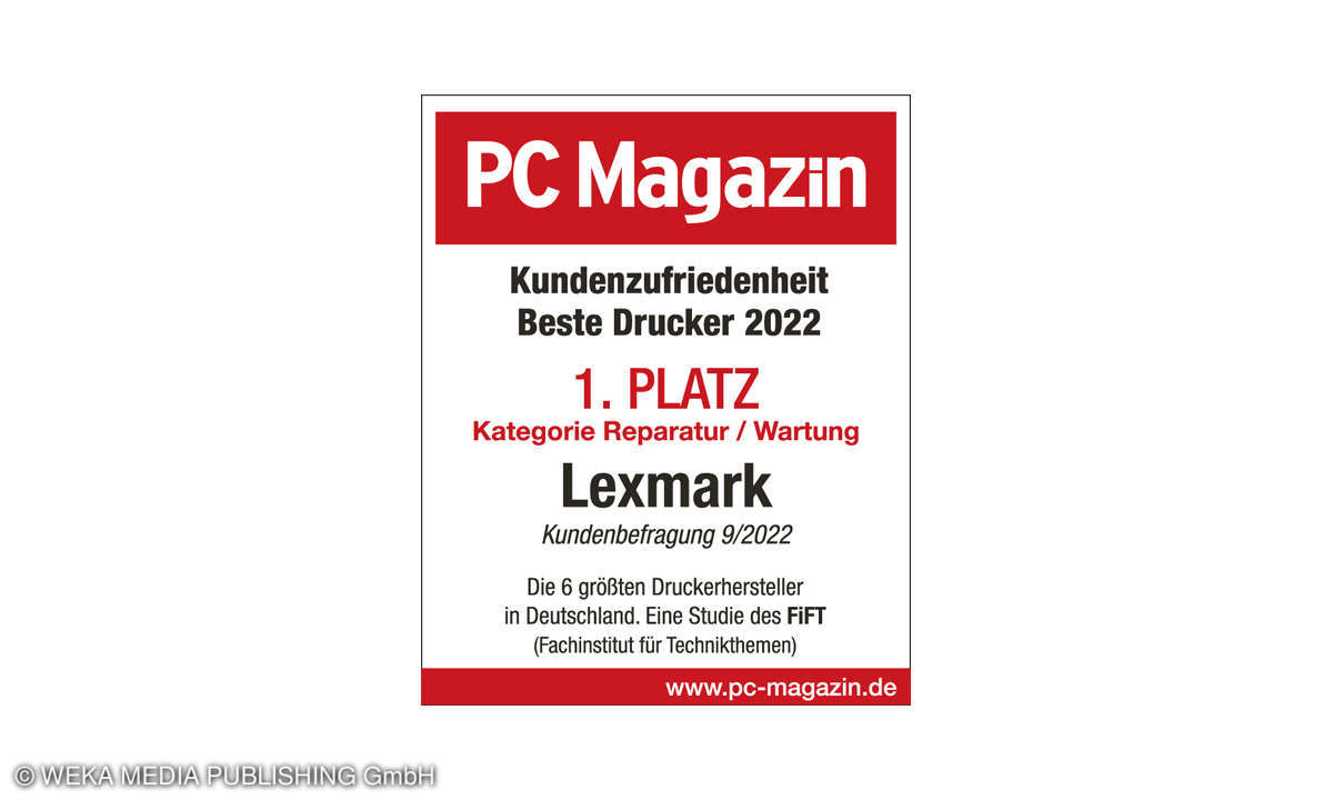 Siegel Reparatur Kundenzufriedenheit Drucker 2022