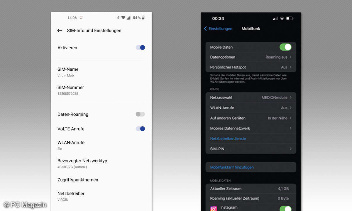 Surfen im Nicht-EU-Ausland: So vermeiden Sie hohe Kosten - Screenshots