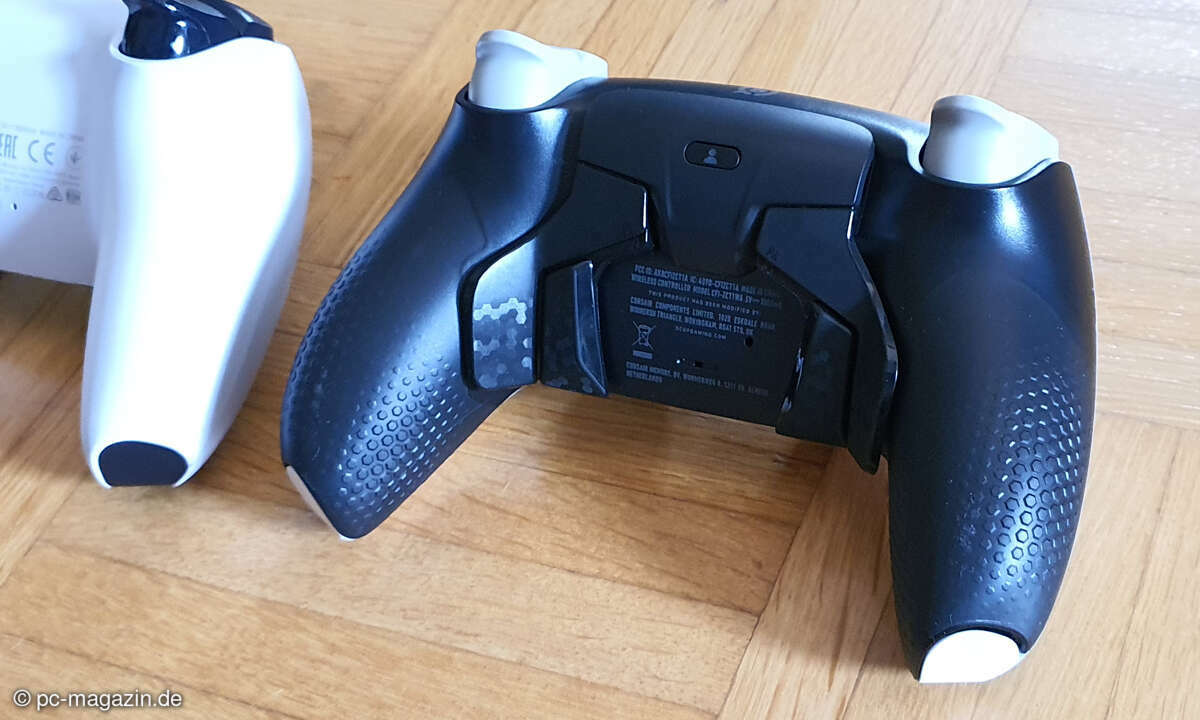 Die Paddles sind enganliegend wie beim Xbox-Gegenstück von Scuf.