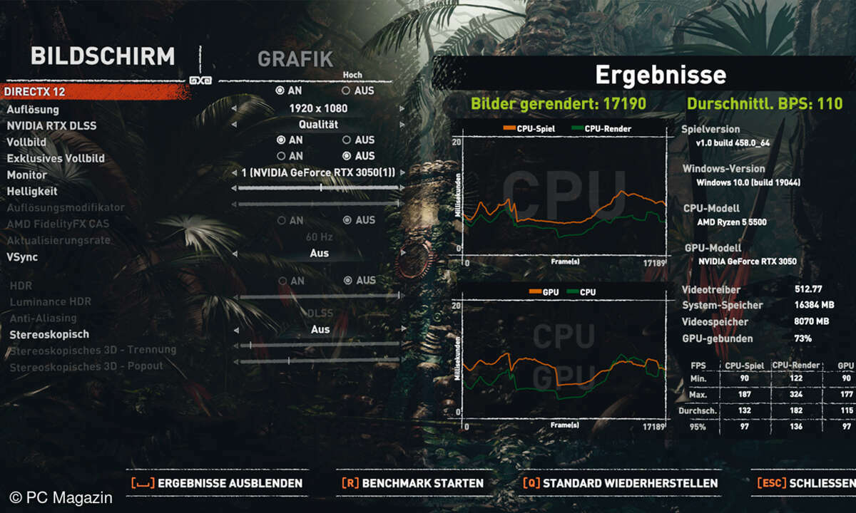 AMD RYZEN 5 5500 im Test - Framerate Screenshot