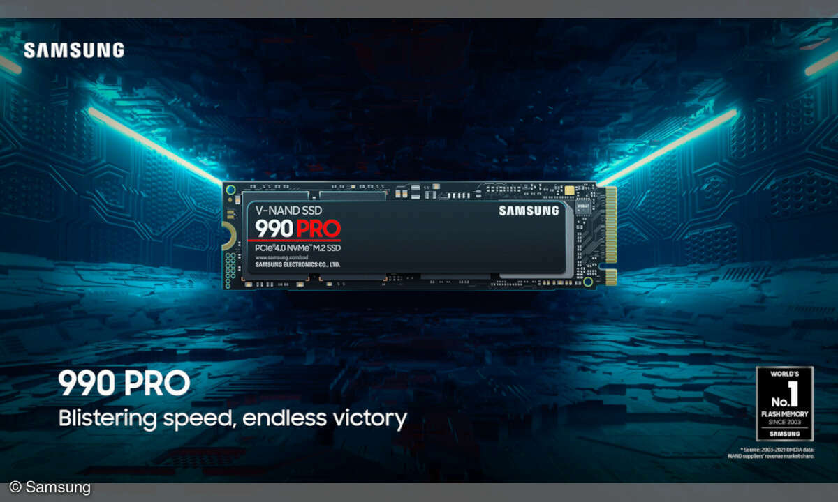 Die Samsung 990 Pro SSD wird in zwei verschiedenen Speicherkapazitäten auf den Markt gebracht.