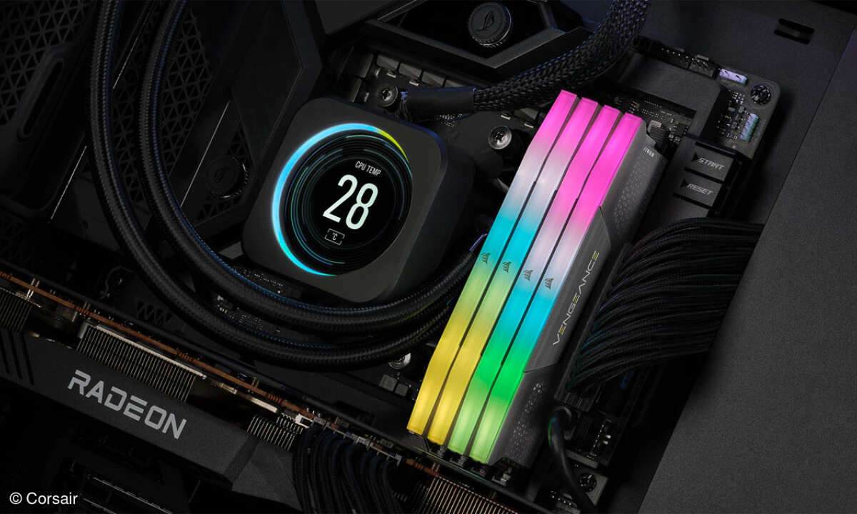 Mit eigener iCUE-Software soll das Overclocking des Vengeance-Arbeitsspeichers noch leichter sein.