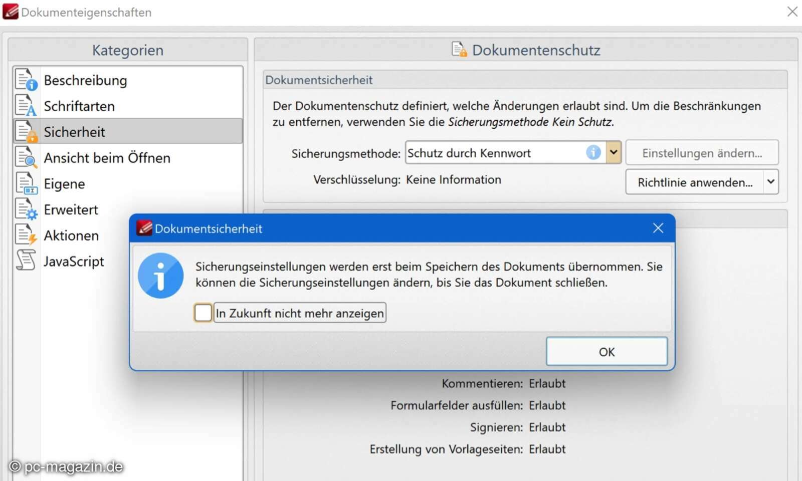 PDF mit Passwort schützen und PDFKennwortschutz entfernen connectliving