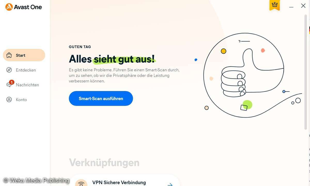 Avast Oberfläche