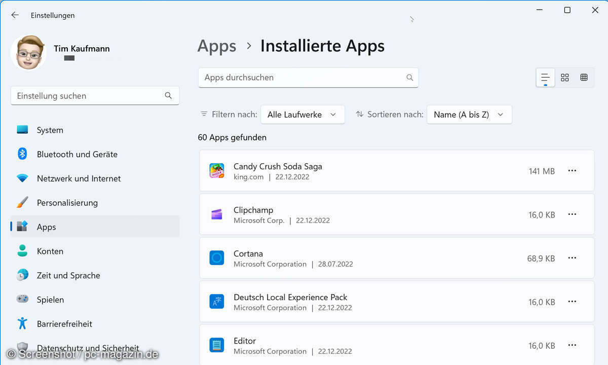 Ein Aufräumen des Systems hat noch nie geschadet.