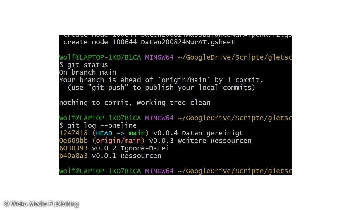 Git Head und Origin