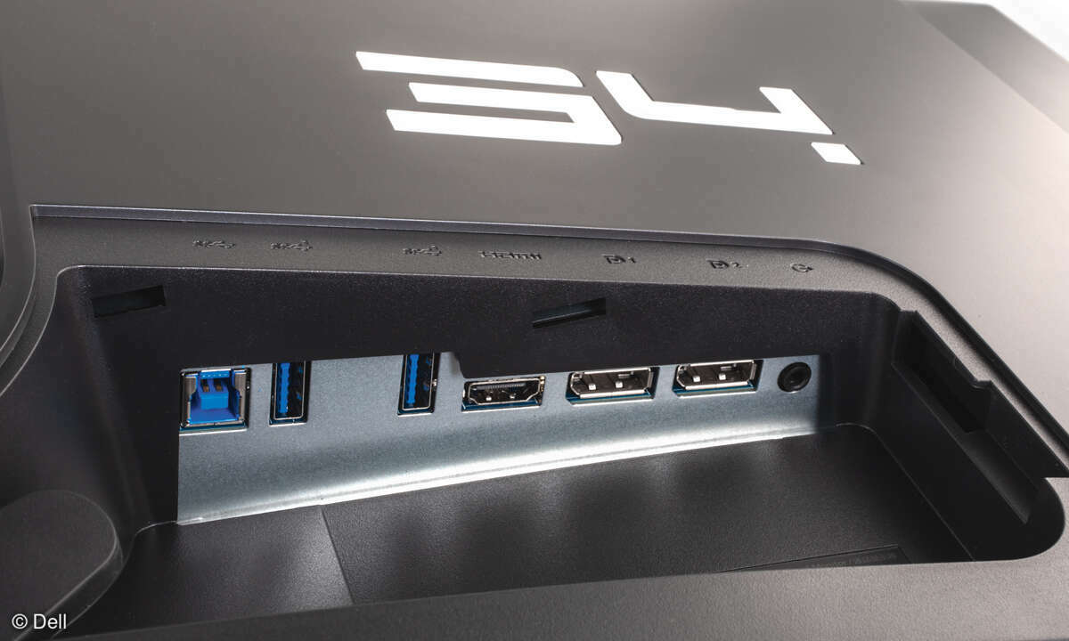 Dell Alienware AW3423DWF im Test - Anschlüsse