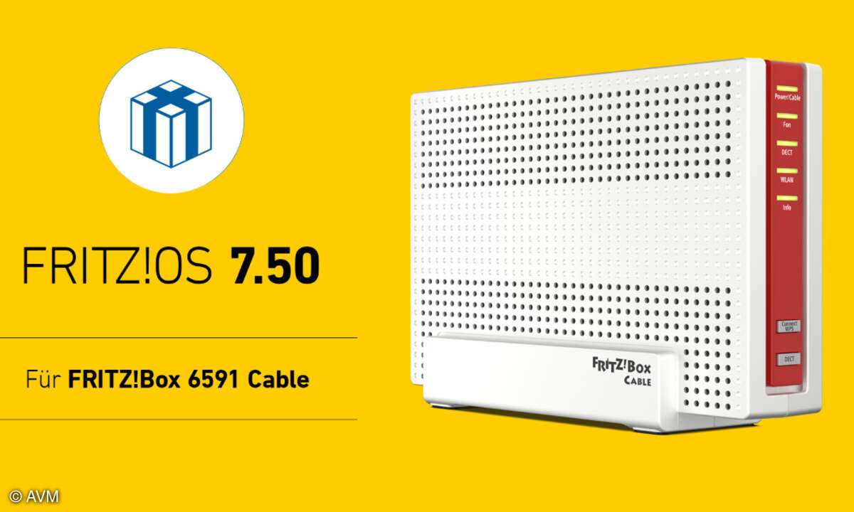 FritzOS 7.50: Das Firmware-Update steht mittlerweile auch für die Fritzbox 6591 Cable zum Download bereit.