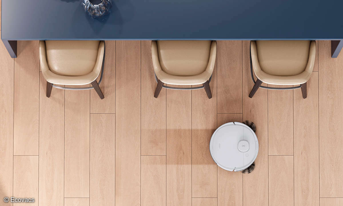 Dank True-Detect-Technologie erkennt der Deebot N8 Pro+ herumliegende Gegenstände und umfährt sie automatisch.