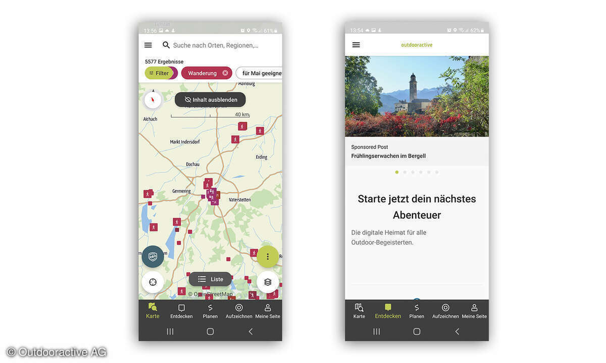 Outdooractive liefert Reiseführer, Service-Berichte und Hintergrundinfos zu Outdoor-Themen.