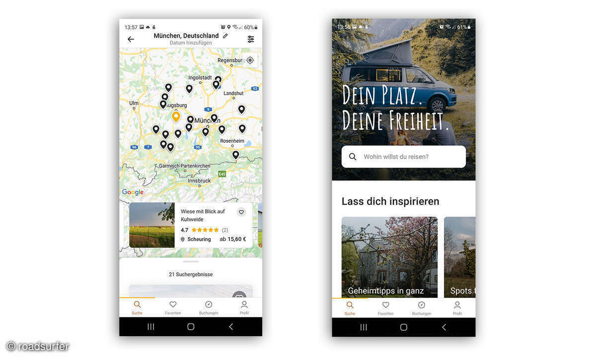 Einfach inspirieren lassen: Roadsurfer spots will besondere Camping-Erlebnisse schaffen.