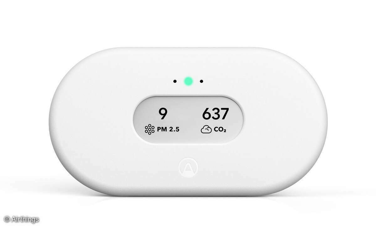 Zwei Werte lassen sich per App auf die E-Ink-Anzeige legen.