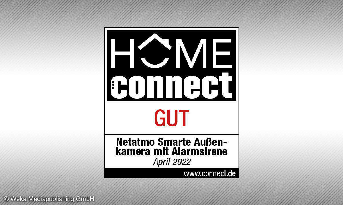 Netatmo Smarte Außenkamera mit Alarmsirene hat in unserem Test die Note