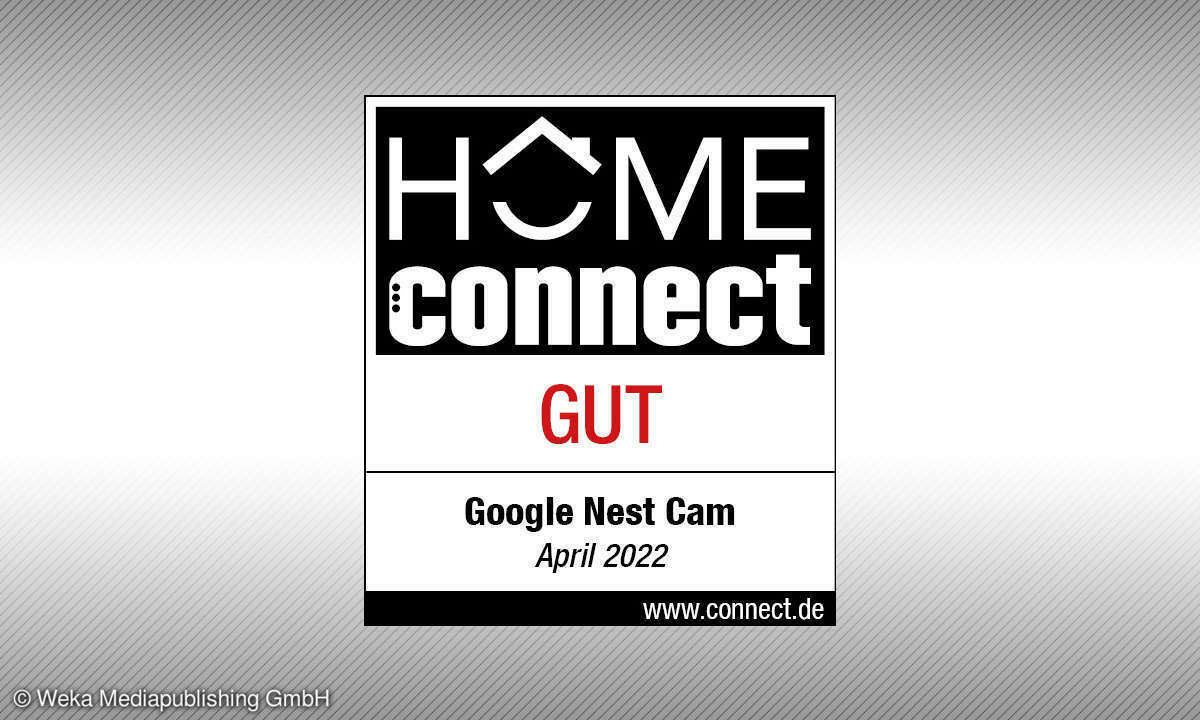 Google Nest Cam in unserem Test die Note