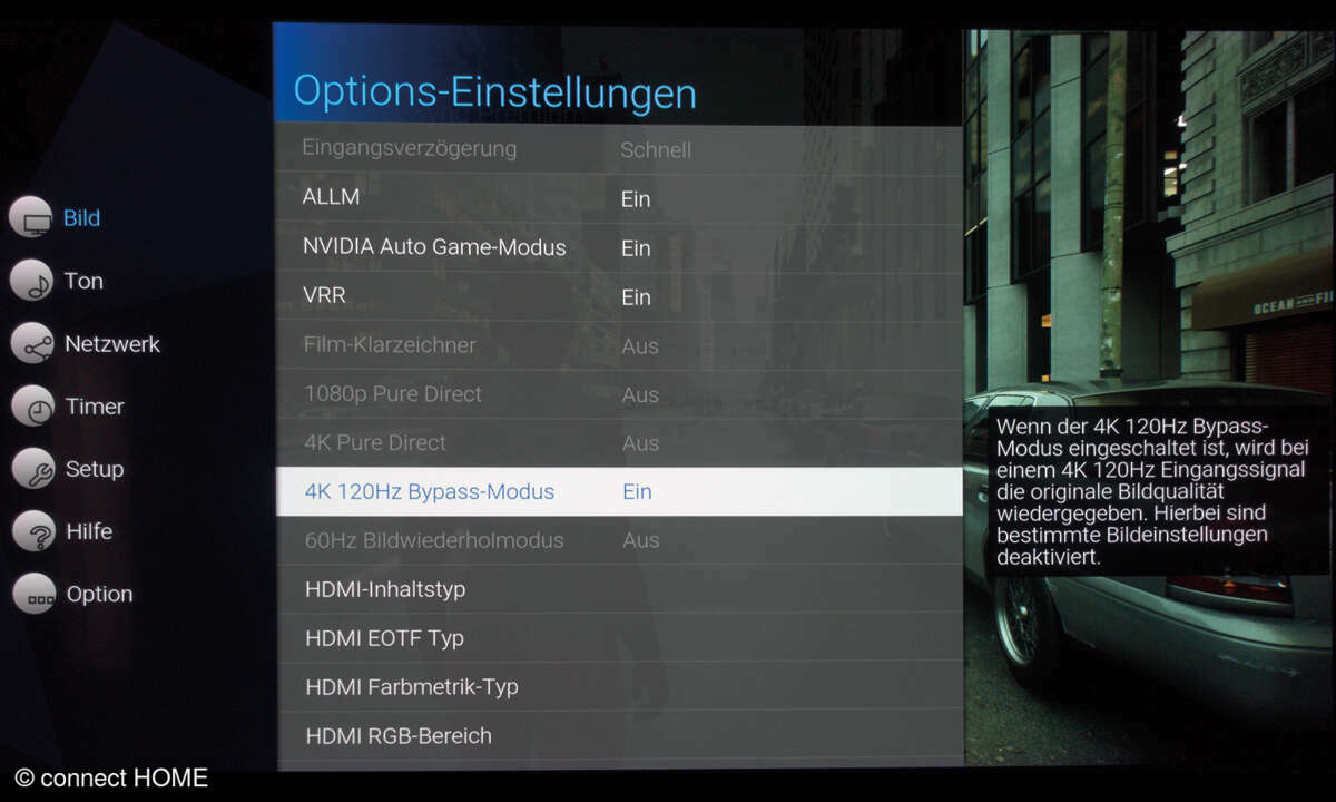 Panasonic TX-65LZW1004 im Test: Screenshot Bildeinstellungen