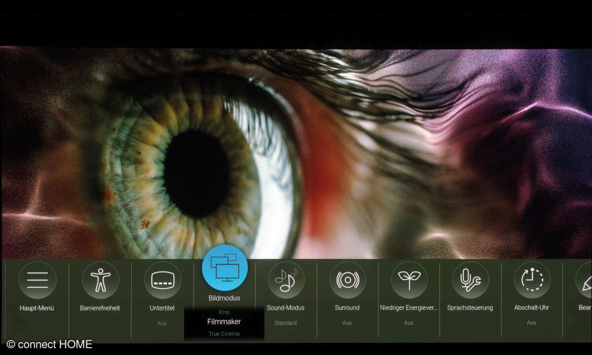 Panasonic TX-65LZW1004 im Test: Screenshot Optionen