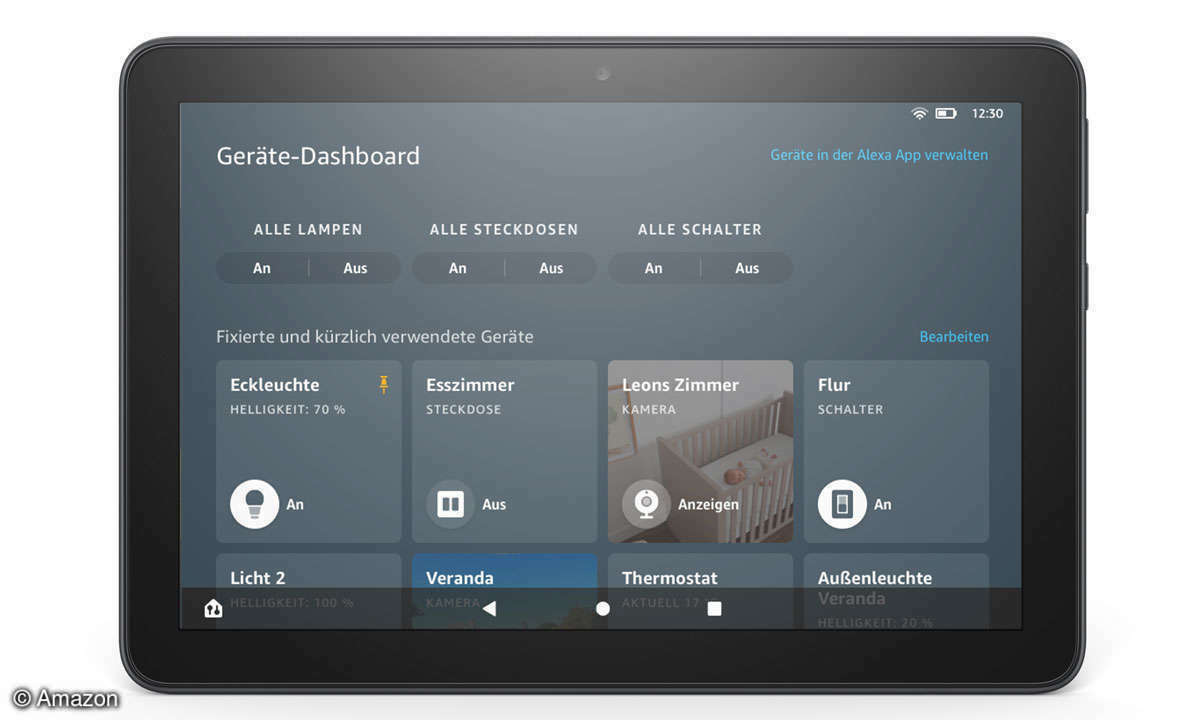 Fire Tablet Geräte Dashboard
