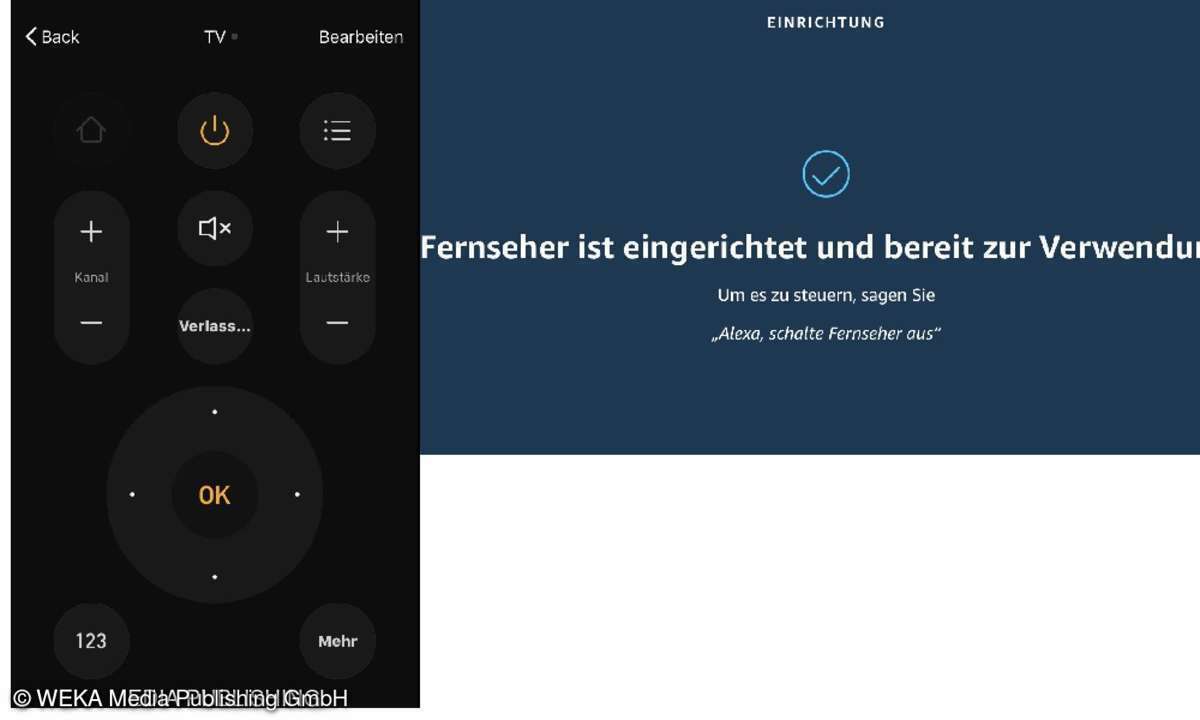 WLAN-Fernbedienung mit App und Alexa-Skill