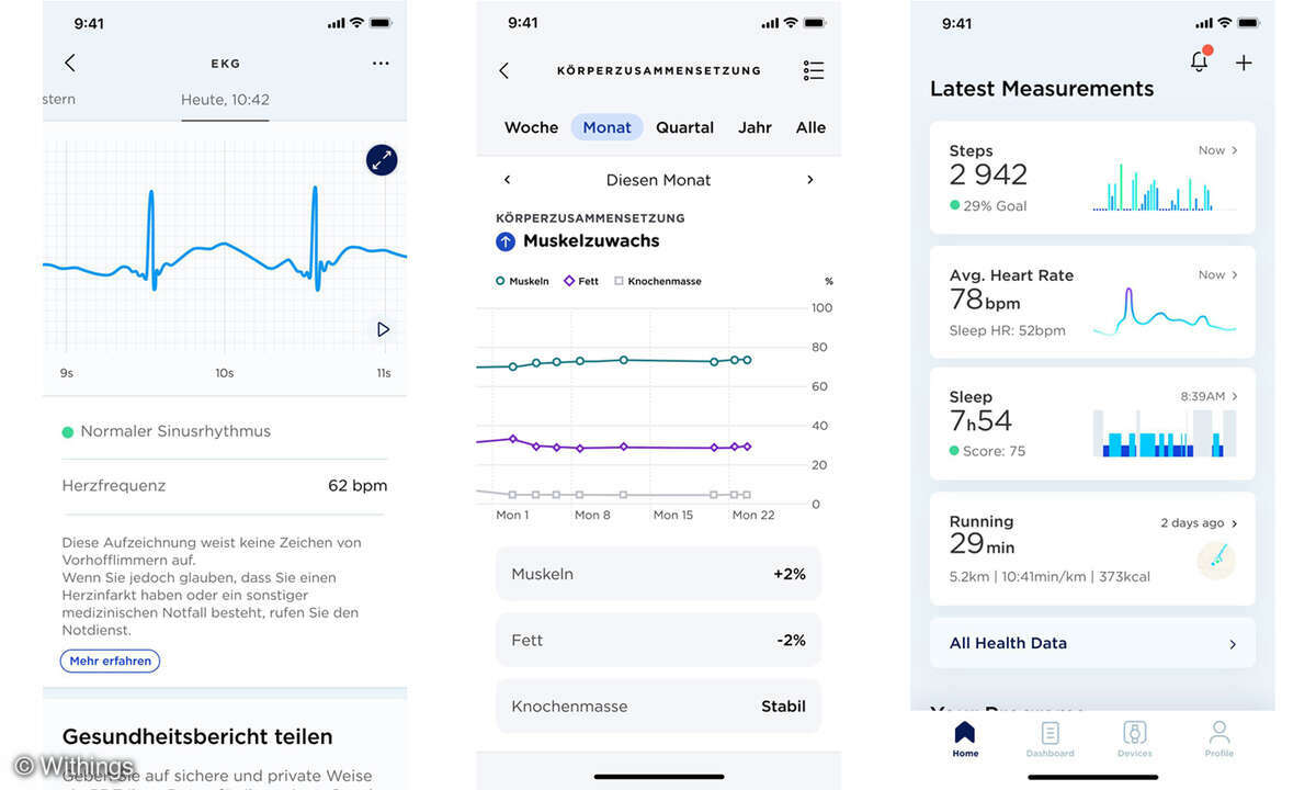 Withings Health mate App