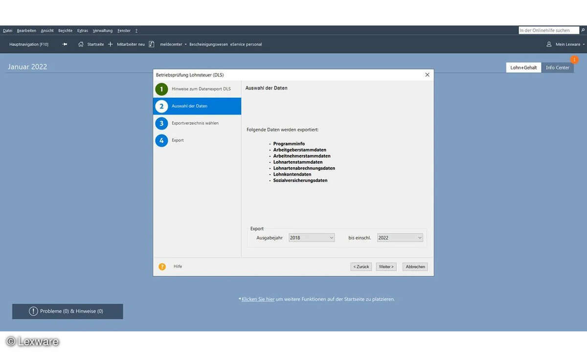 Online_Lexware-lohn-gehalt-2023_Screenshot_Datenauswahl