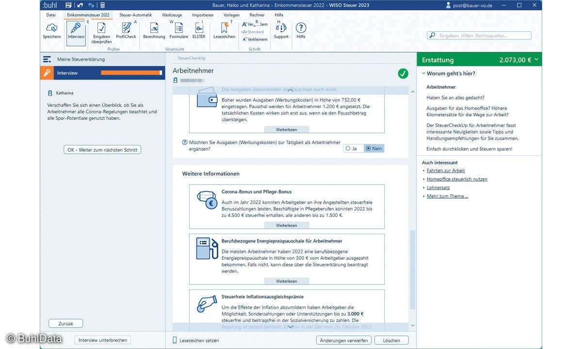 Online_BuhlData-WISO-Steuer-2023_Screenshot_Interview