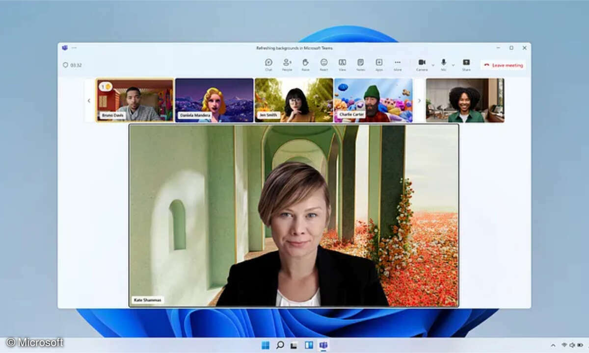 Die Hintergrundbilder in Microsoft Teams werden erweitert - bald auch mit Animationen.