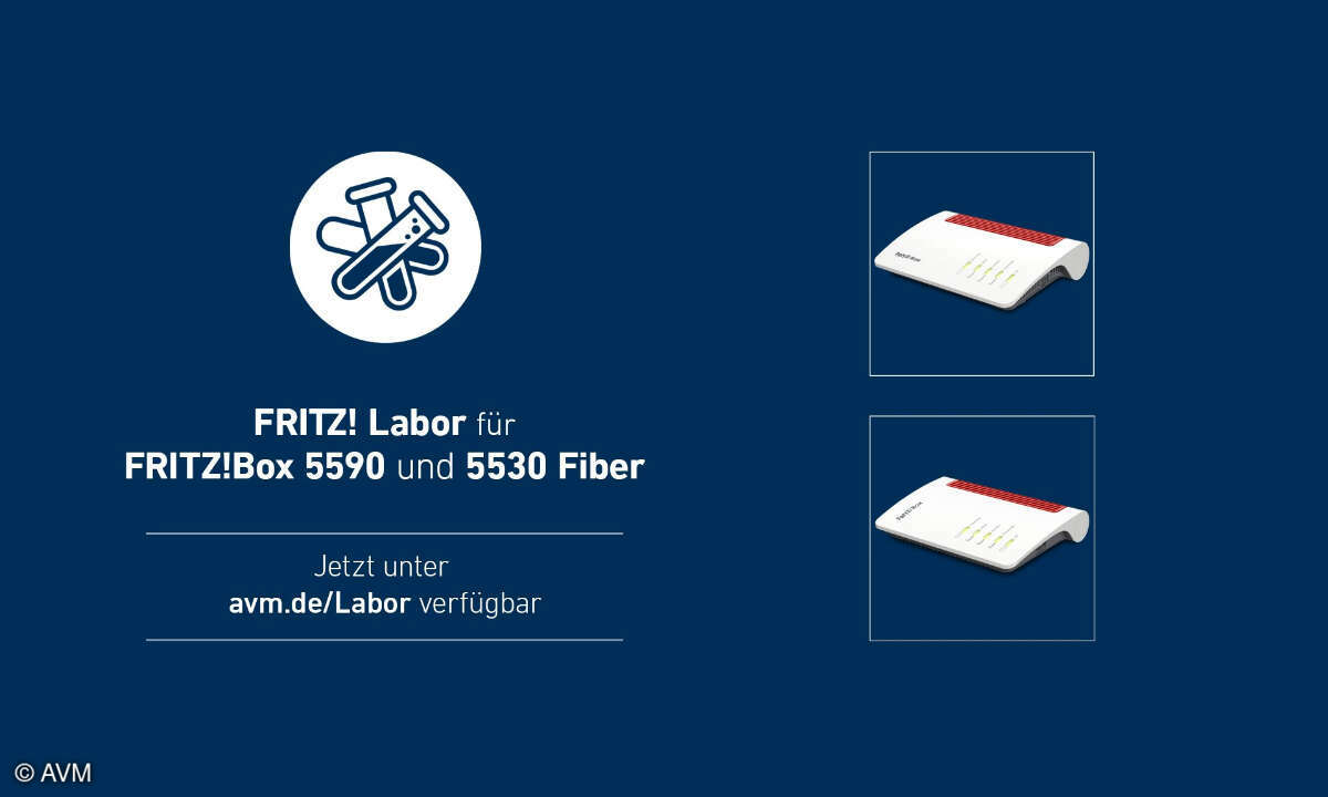 Für die Fritzbox 5590 und 5530 Fiber steht ein neues Labor-Update zum Download bereit.