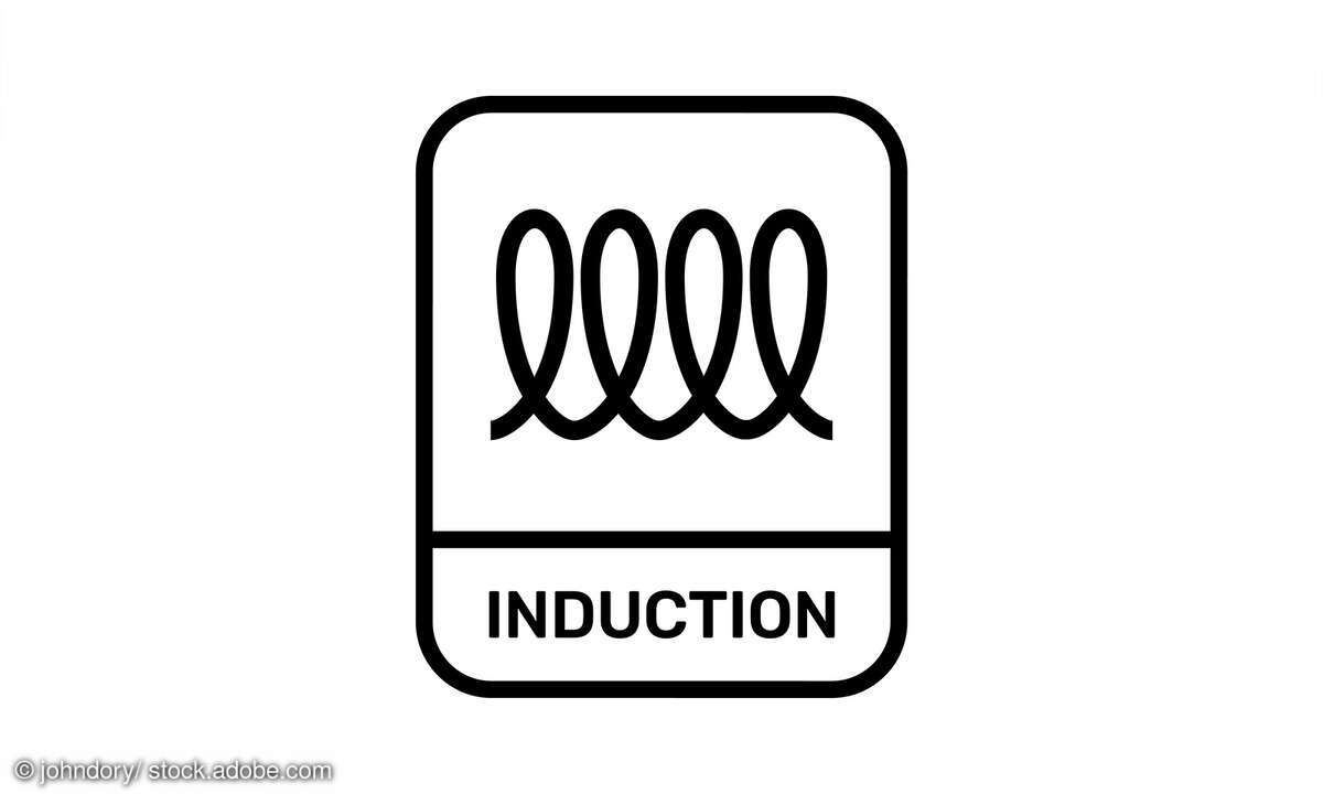 Induktionszeichen-stockfoto