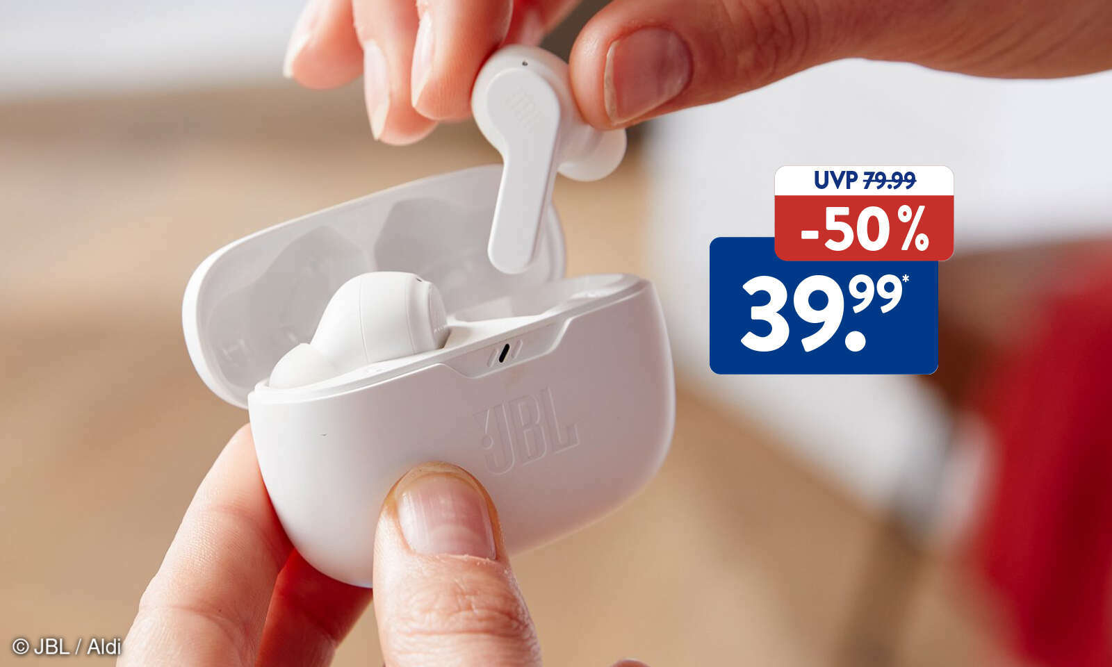 JBL-Schnäppchen bei Aldi: Vibe Beam In-Ear Kopfhörer um 50 % reduziert ...