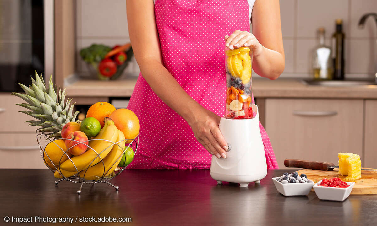 Blender-Standmixer-togo-Stockfoto