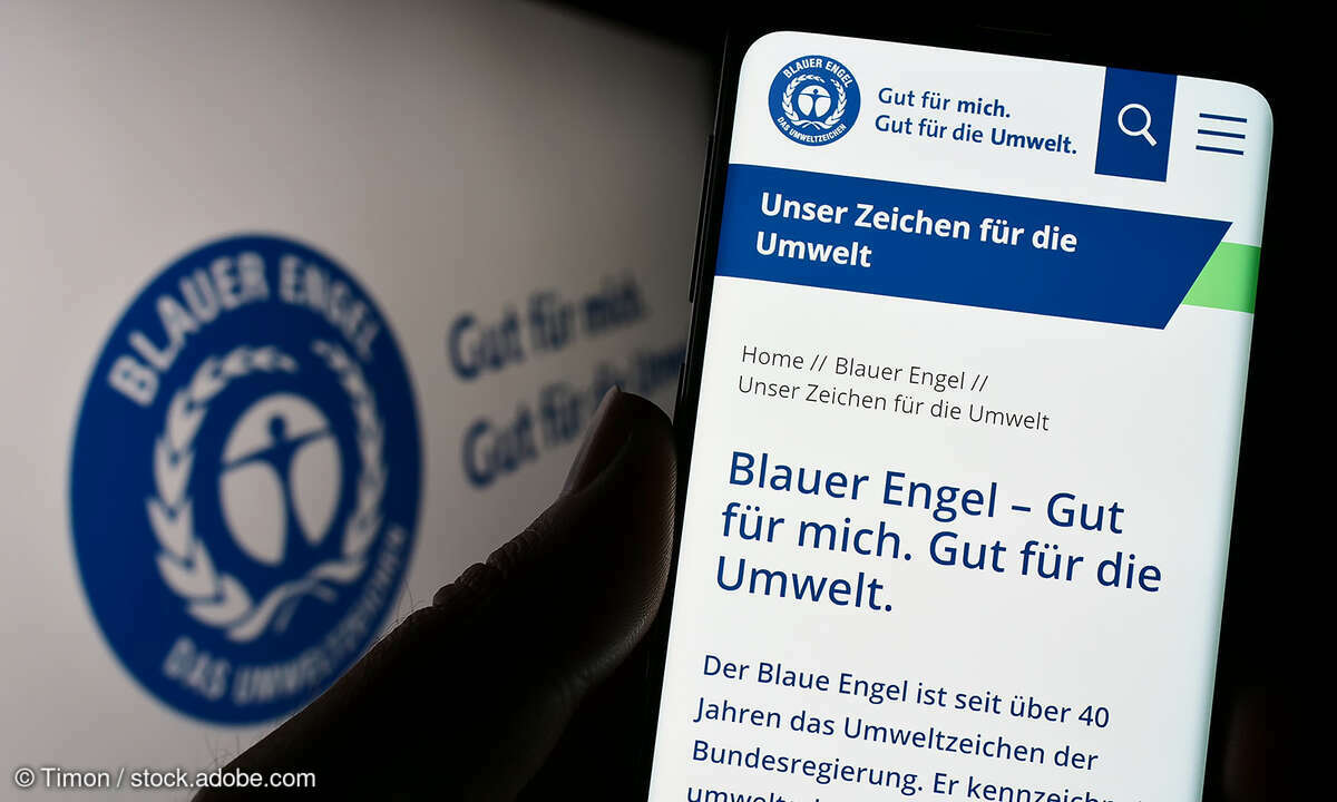 Blauer-Engel-Stockfoto