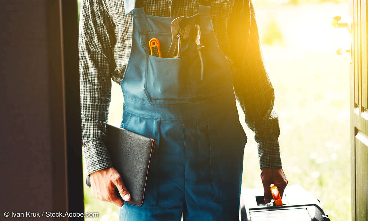 Reparatur-Handwerker-Stockfoto
