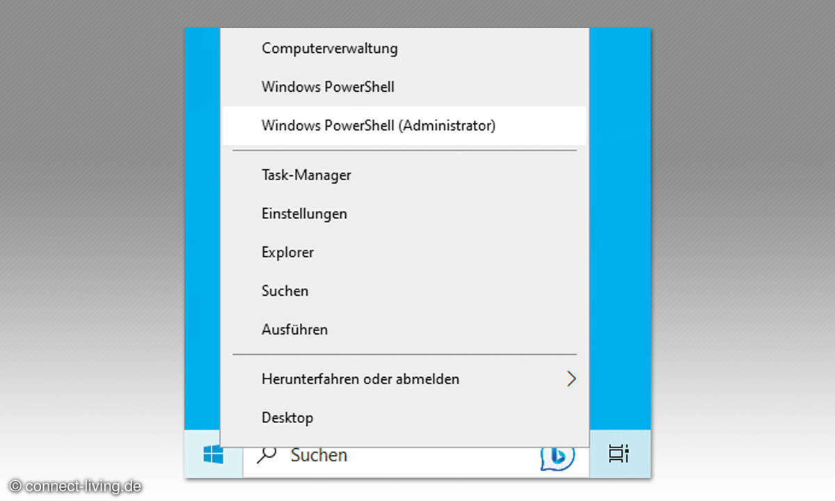 Paketmanager Chocolatey: Screenshot PowerShell