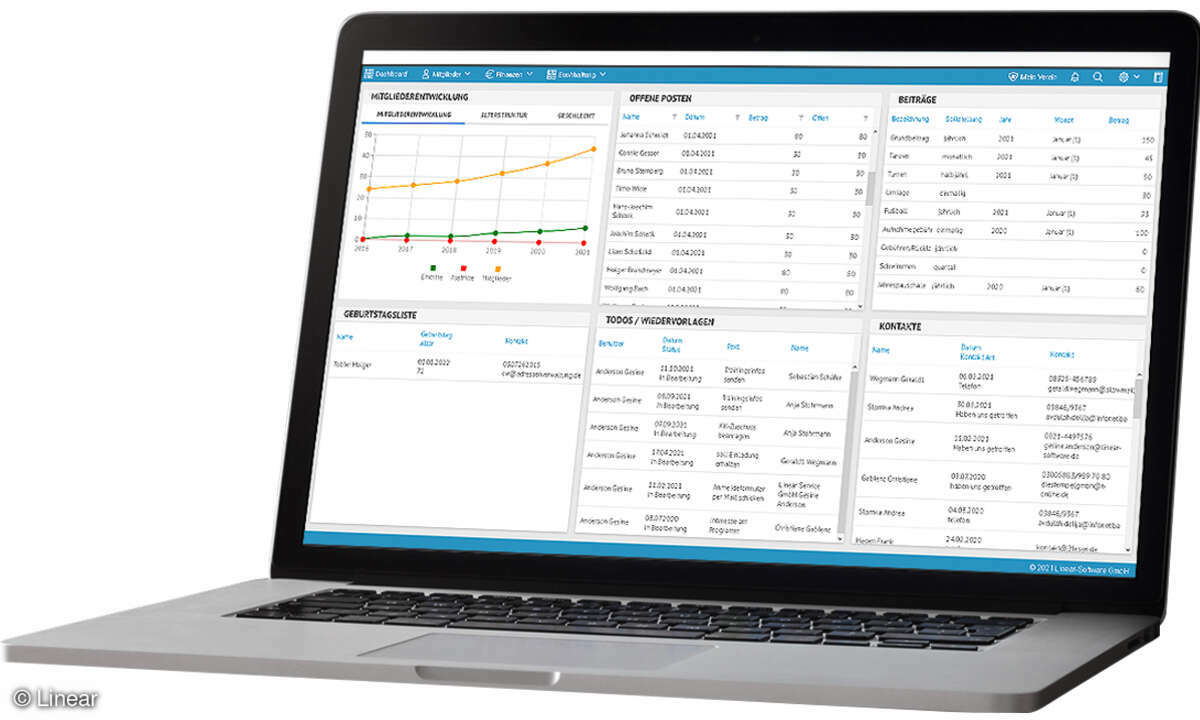 Online_Linear-Online-Vereinsverwaltung_Einklinker_Startseite