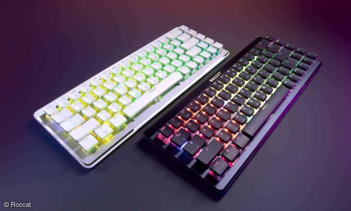 Mit der Roccat Vulcan II Mini Air steht uns eine kompakte, kabellose Gaming-Tastatur ins Haus.