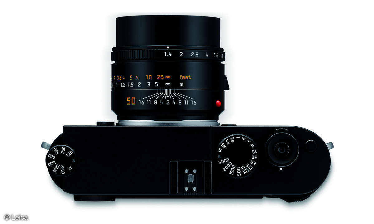 Leica M11 Monochrom im Test: Ansicht von oben