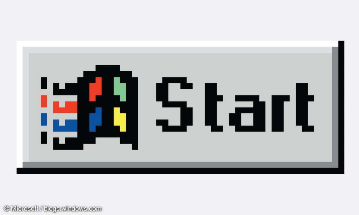 Der Start-Knopf von Windows 95.