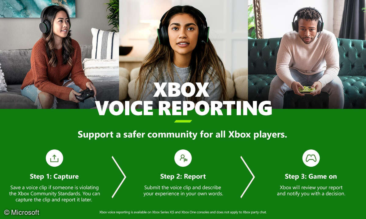 Um das Melden von Störenfrieden zu vereinfachen, werden Xbox-Konsolen demnächst Sprachchats aufzeichnen.