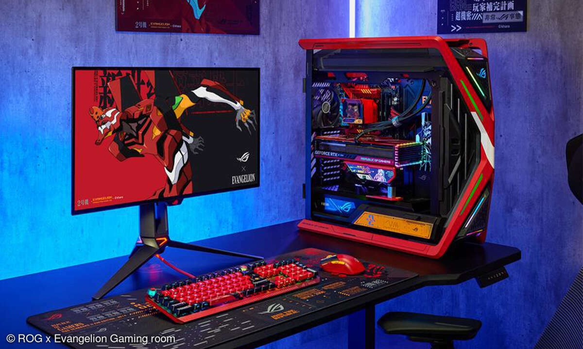 PC-Gaming-Komponenten und Peripheriegeräten rund um das Thema Asuka