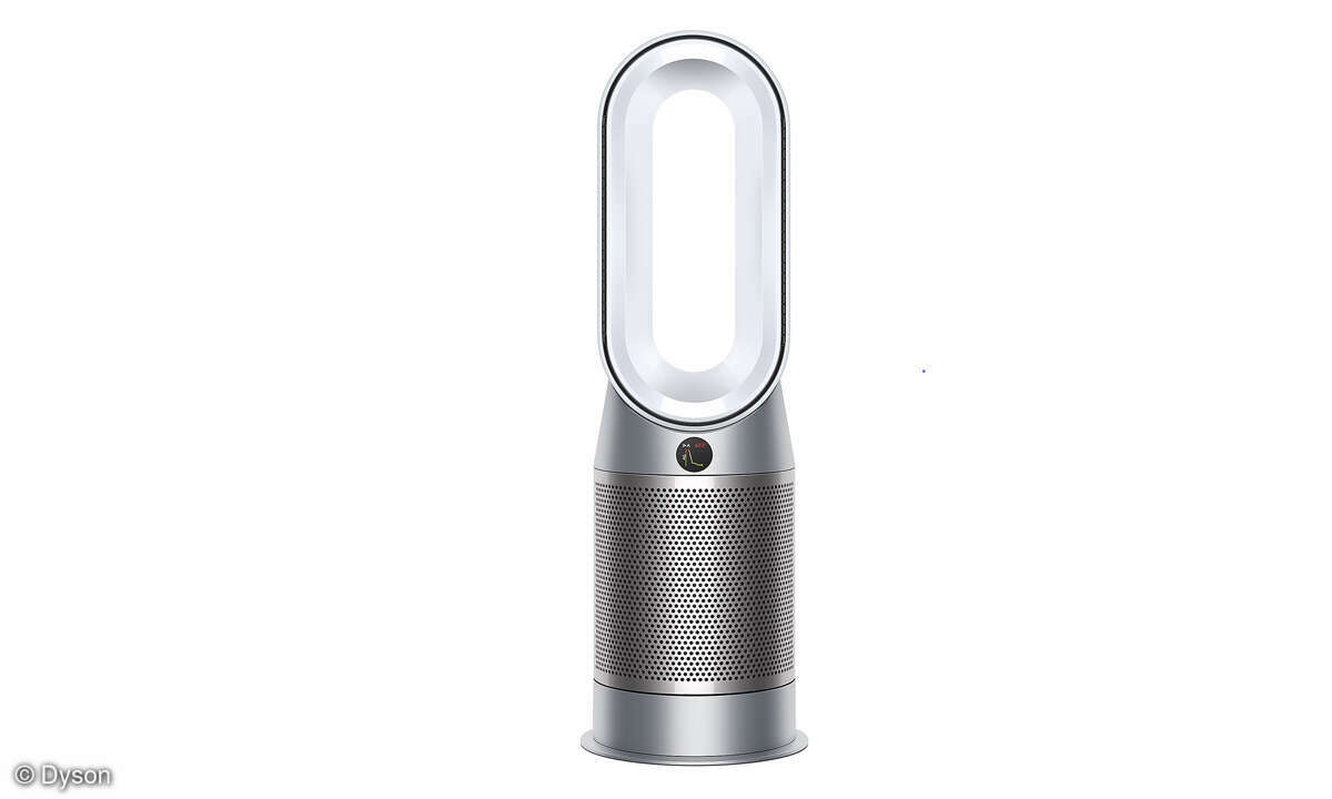 Günstiger kommen Sie mit dem Dyson Purifier Hot+Cool Autoreact HP7A davon. Er kostet rund 580 Euro, ist aber etwas lauter und leistungsschwächer. Der maximale Schallpegel liegt nämlich bei 63 gegenüber 61,5 dB und das maximale Luftstromvolumen bei nu