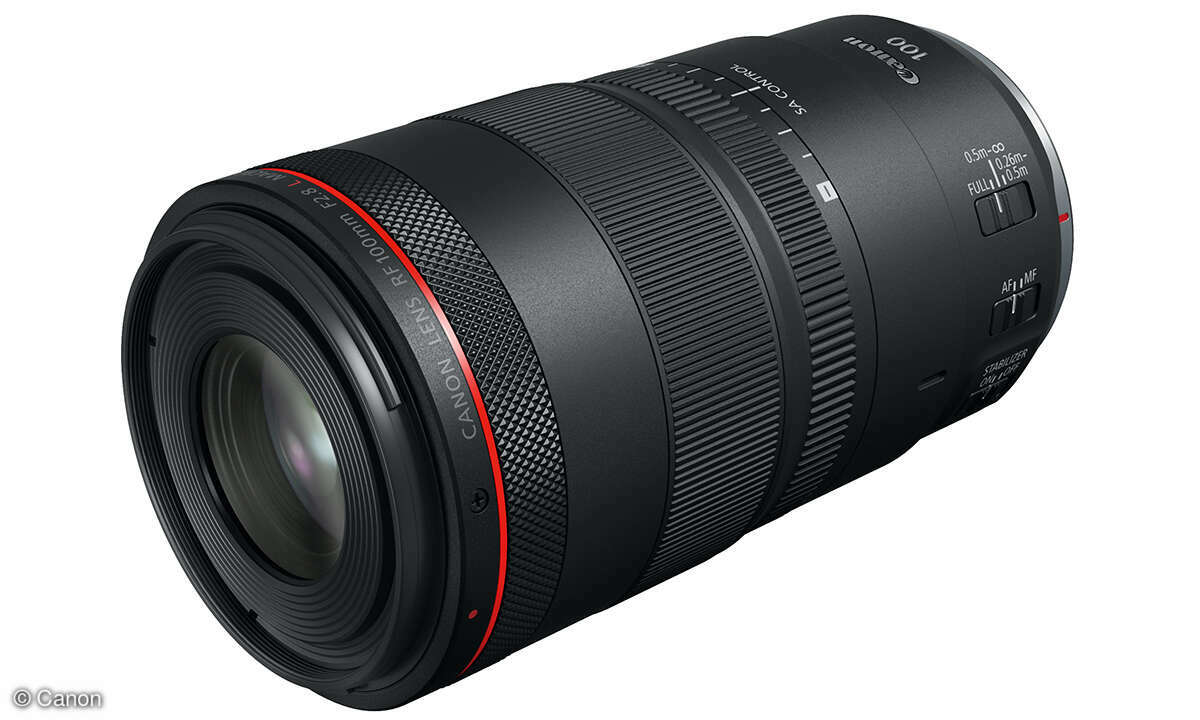 Wechselobjektiv ist das RF 2,8/100 mm Macro L IS USM