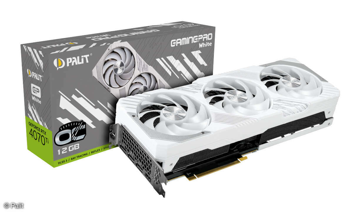 Streng limitiert: die Palit GeForce RTX 4070 Ti GamingPro White OC.