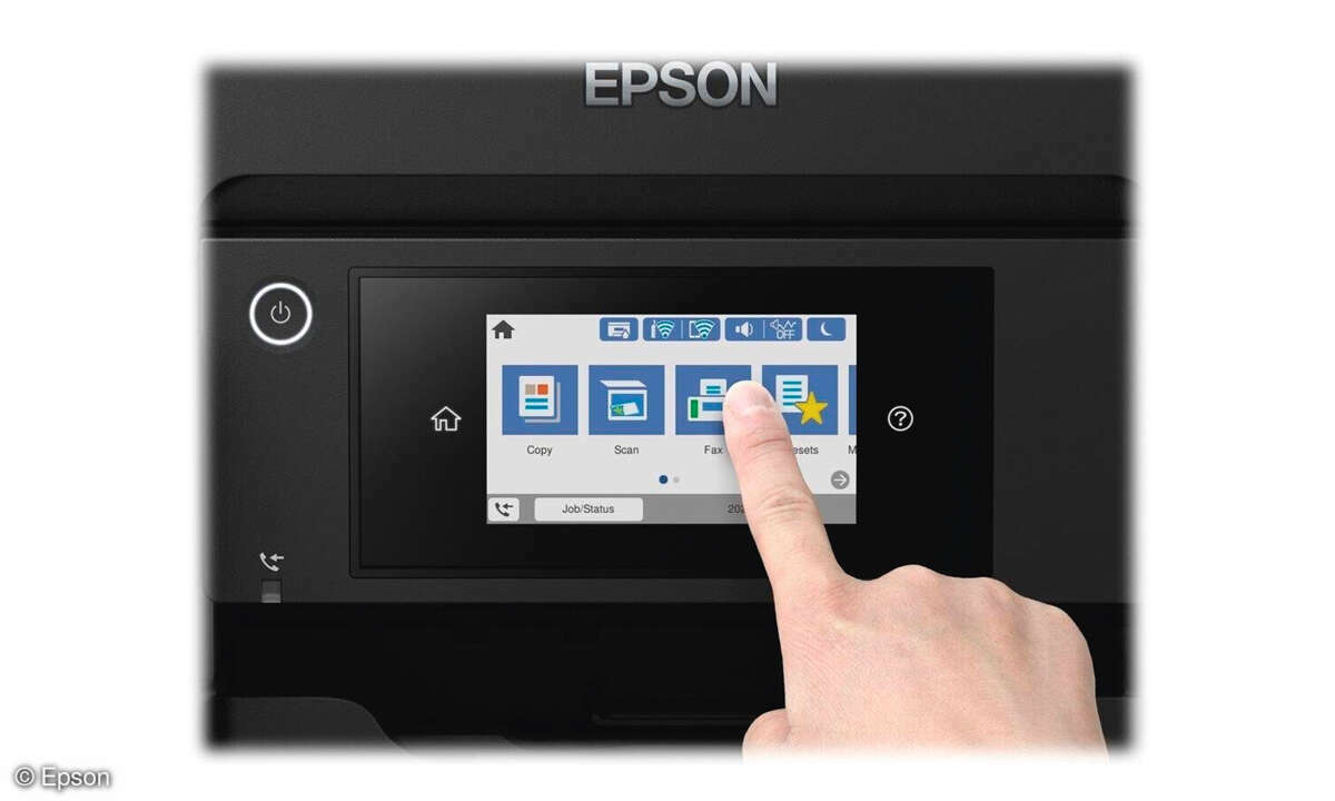 Epson EcoTank ET-5850 im Test: Bedien-Panel