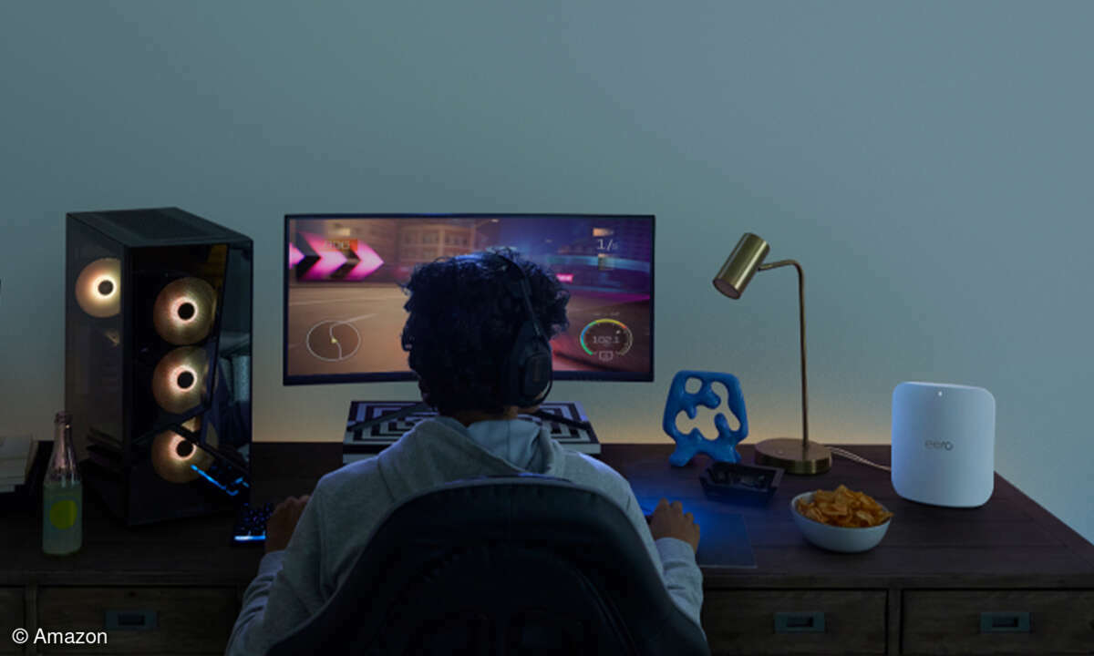 Der Eero Max 7 bietet namensgetreu Wi-Fi 7 und will sich u.a. für Gaming-Fans empfehlen.
