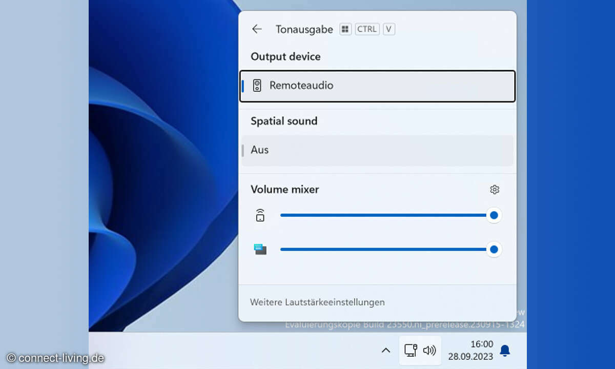 Die Soundeinstellungen sind deutlich komfortabler gelöst.