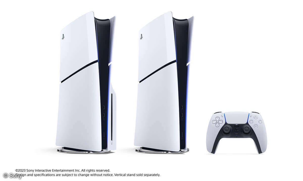 Kleiner und leichter, sonst weitgehend wie bisher: Die neuen PS5-Konsolen.