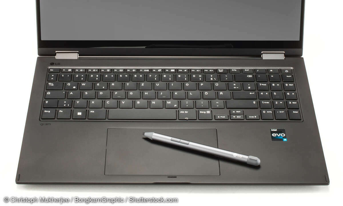 LG gram 16T90R im Test: Eingabepen