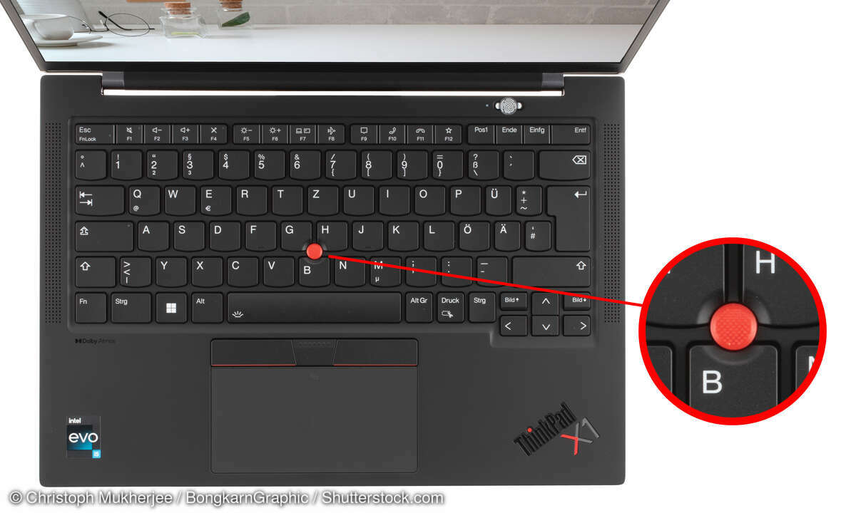 Lenovo ThinkPad X1 Carbon im Test: Trackpoint